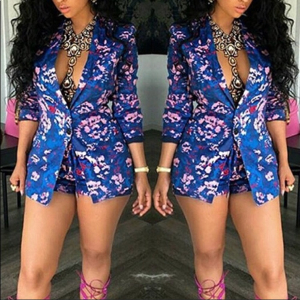 2pc blazer and shorts set
